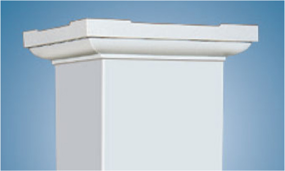 White square flat column